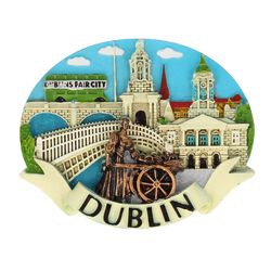 Magnet Map Dublin Resin Magnet