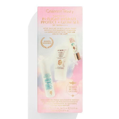 Charlotte Tilbury Charlottes In-Flight Hydrate Protect + Glow Set