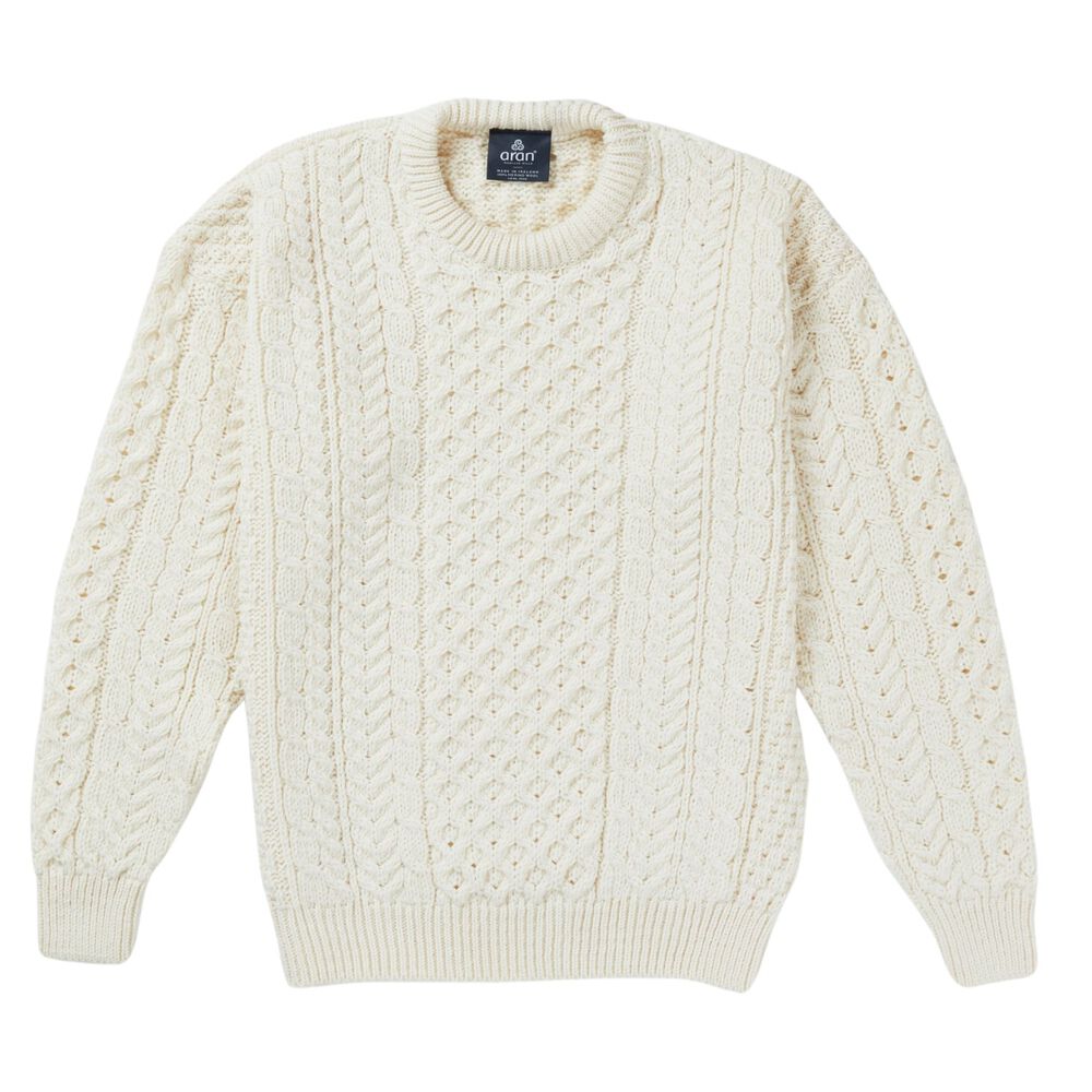 Traditional Aran Sweater White XS Airport Duty Free Shopping