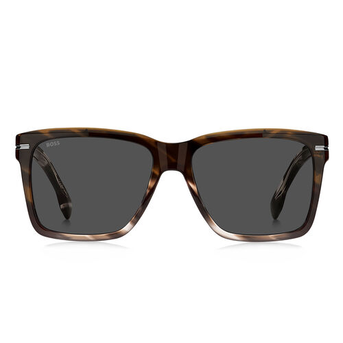 Boss BOSS 1745/S Brown Shaded Grey Rectangular Sunglasses