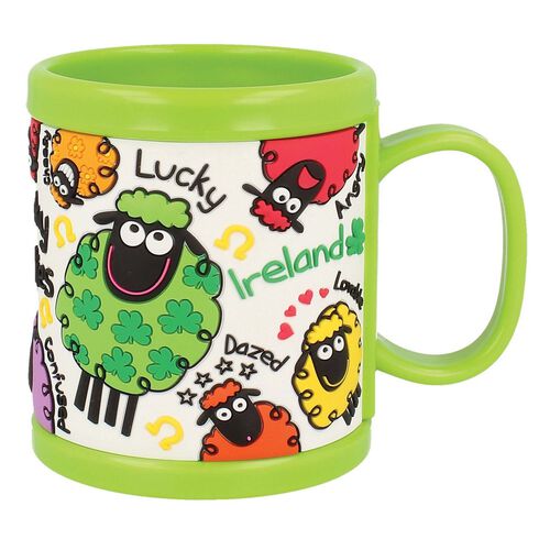 Wacky Woolies Green PVC Mug