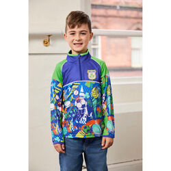 Traditional Craft Kids Kids Blue & Green 1/4 Zip Top 6-12 Months