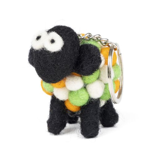 Tri-Colour Sheep Keyring