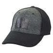 Traditional Craft Adults Black Tweed Suede Peak  Embossed Baseball Cap