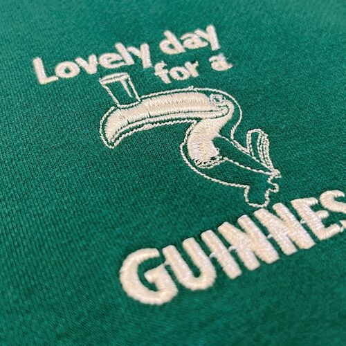 Guinness Spring Green and Cream Sweatshirt  XS