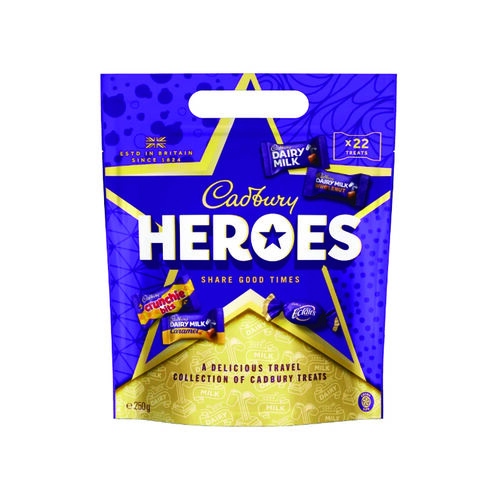 Cadbury Dairy Milk Heroes Pouch 250g 0