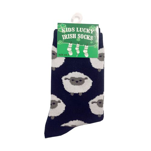 Traditional Craft Kids Navy Sheep Kids Socks 0-3 Kids