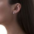 Newbridge Stud Earrings Clear Stone 6mm