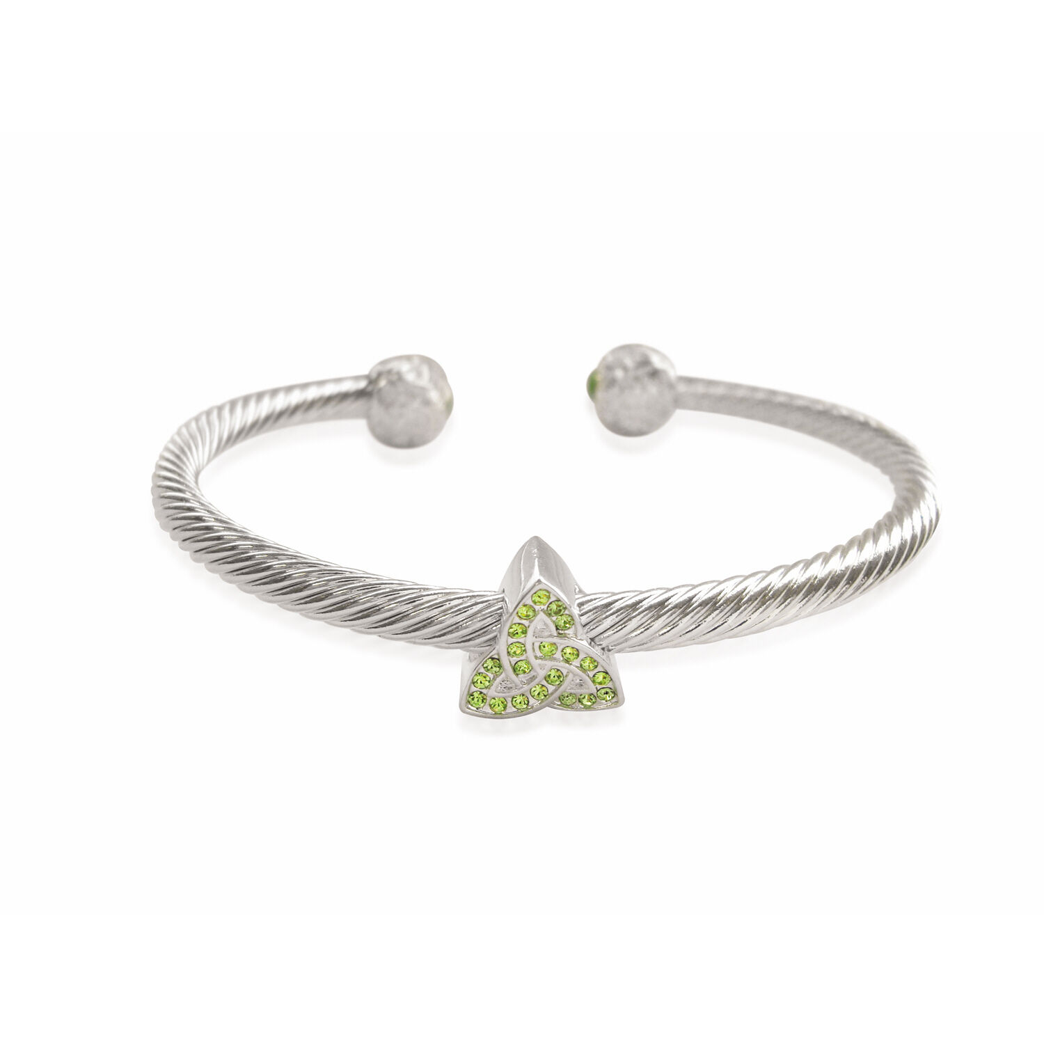 Trinity & Co. Jewellery Silver Trinity Knot Torc Bangle | Airport