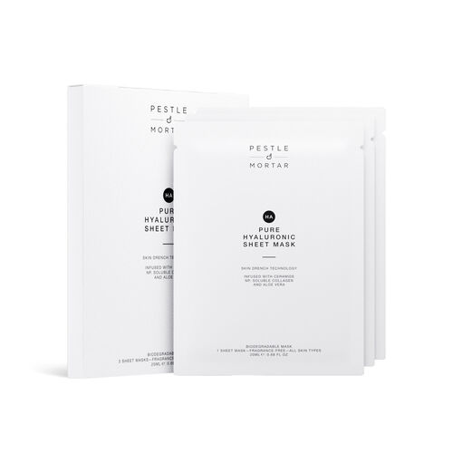 Pestle and Mortar Pure Hyaluronic Sheet Mask 3 Pack 3 Pack