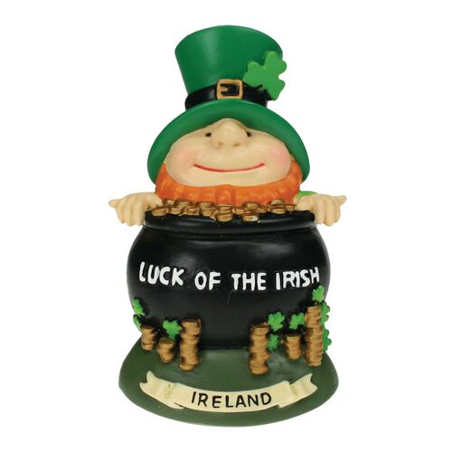 Magnet Map Leprechaun Crock Of Gold Magnet