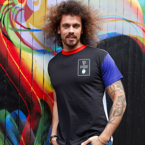 Guinness Black Guinness Six Nations Colour Block T-shirt XXL