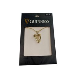 Guinness Gold Harp Pendant Large