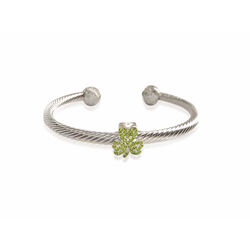 Trinity Trinity & Co. Jewellery Silver Shamrock Torc Bangle
