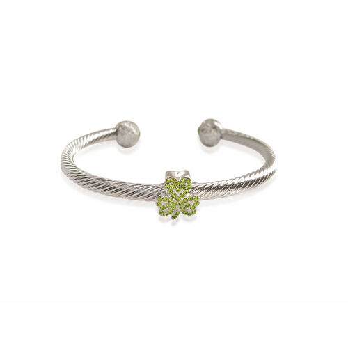 Trinity Trinity & Co. Jewellery Silver Shamrock Torc Bangle