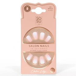 SOSU Cosmetics Ombre Edge Short Square Nails