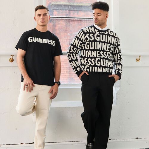 Guinness Chunky Letters Knit Jumper XS