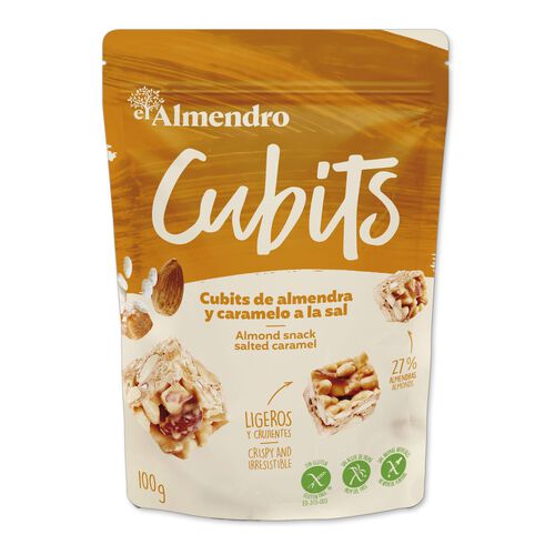  El Almendro Almond and Salted Caramel cubes 100g