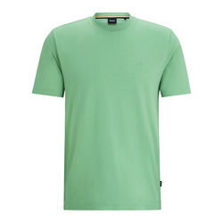 Boss Logo-detail T-shirt in cotton jersey