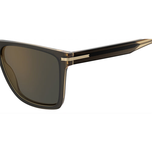 Boss BOSS 1634/S Grey Brow Rectangular Flat Top Sunglasses