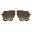 Carrera CARRERA 1071/S Black Gold Rectangular Sunglasses