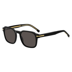 Boss BOSS 1627/S Black Rectangular Geometrical Sunglasses