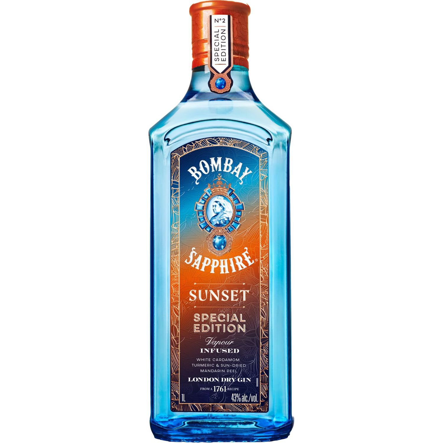 限定品未開封品　BOMBAY SAPPHIRE SUNSET 1L Bombay Sapphire Sunset Limited Edition 1L | Airport Duty Free Shopping