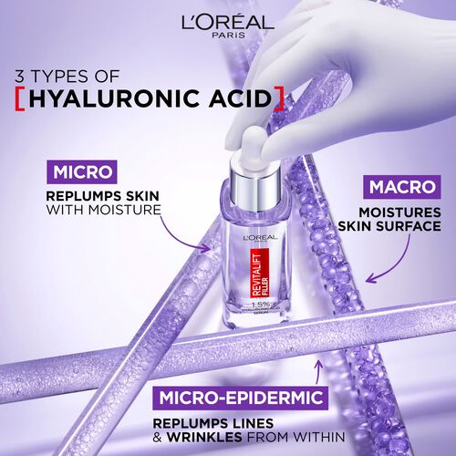 L'Oreal Paris Revitalift Filler 1.5% Hyaluronic Acid Replumping & Anti-Wrinkle Serum 30ml