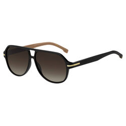 Boss BOSS 1507/S Black Rectangular Sunglasses