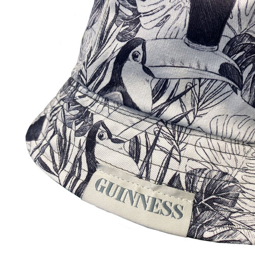 Guinness Grey & Cream Reversable Bucket Hat One Size