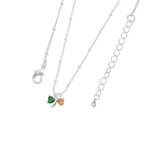 Trinity Tri-Colour Heart Pendant