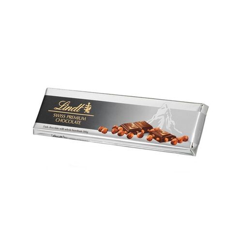 Lindt Silver Bar Dark Hazelnut 300g