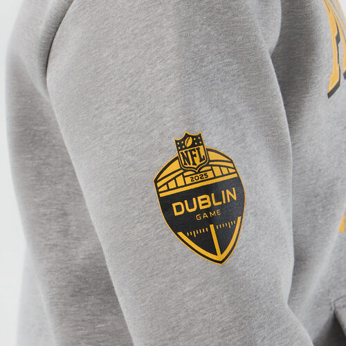 New Era Cap Pittsburgh Steelers NFL International Series Games Grey Pullover Hoodie XS