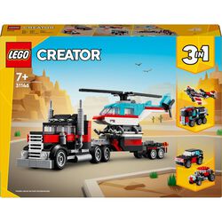 Lego 3in1 Flatbed Truck with Helicopter