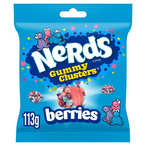 NERDS Nerds Candy Sweets Gummy Clusters Sharing Bag Berries 113g