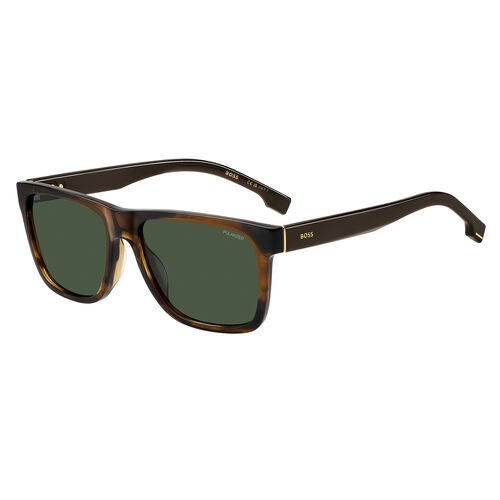 Boss BOSS 1759/G/S Brown Horn Rectangular Sunglasses