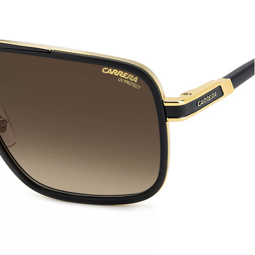 Carrera CARRERA 1071/S Black Gold Rectangular Sunglasses