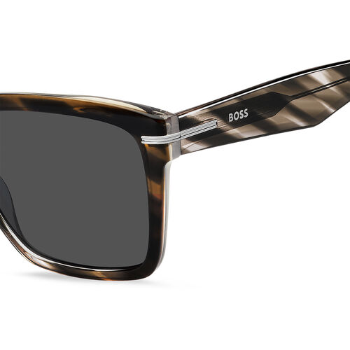 Boss BOSS 1745/S Brown Shaded Grey Rectangular Sunglasses
