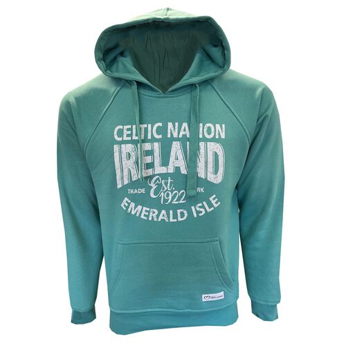Irish Memories Ocean Green Celtic Nation Hoodie XL
