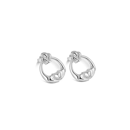 Newbridge Claddagh Earrings 16mm x 20mm