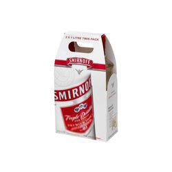 Smirnoff Smirnoff Red Label Vodka 37.5% 2x1L Twinpack