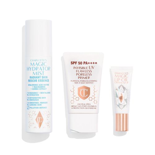 Charlotte Tilbury Charlottes In-Flight Hydrate Protect + Glow Set