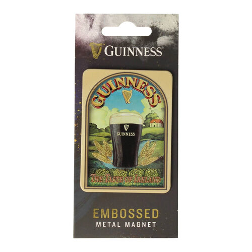 Guinness Metal Magnet Embossed Taste of Ireland