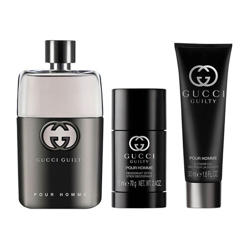 Gucci Guilty Pour Homme Eau de Toilette Trio Gift Set 90ml