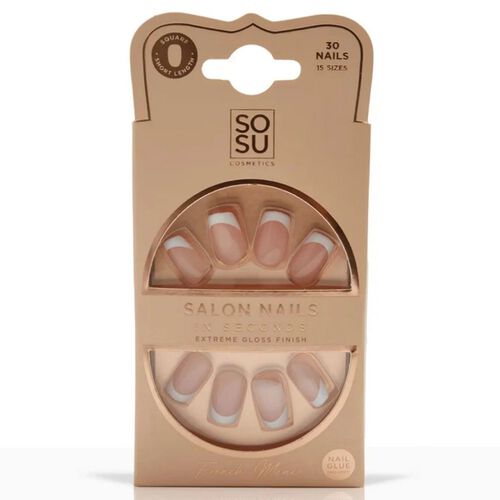SOSU Cosmetics French Mani Square Nails