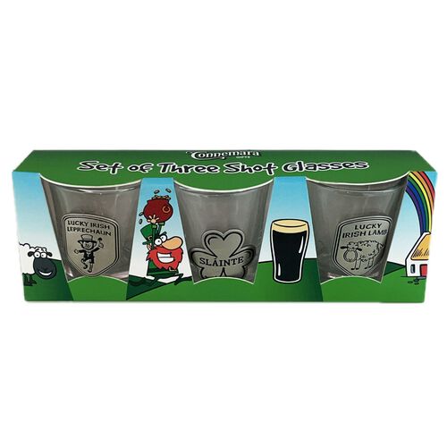 Souvenir Set of 3 Shot Glasses