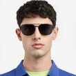 Polaroid PLD 4172/G/S/X Black Square Double Bridge Sunglasses