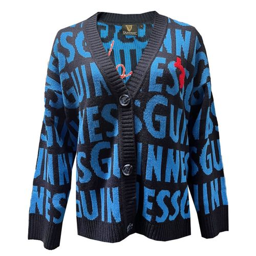 Guinness Knitted Navy Blue Cardigan XS