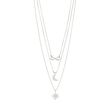 Pilgrim RAIN recycled necklaces, 2-in-1 set, silver-plated