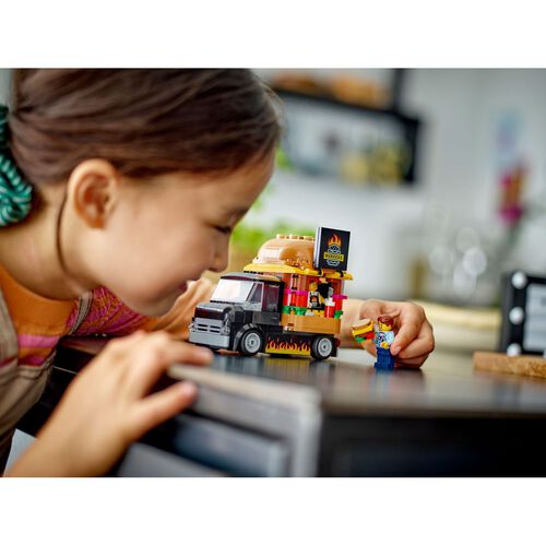 Lego City Burger Van Food Truck Vehicle Toy Set